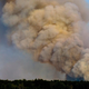 Smoke from the fire over Wharton State Forest in New Jersey.
